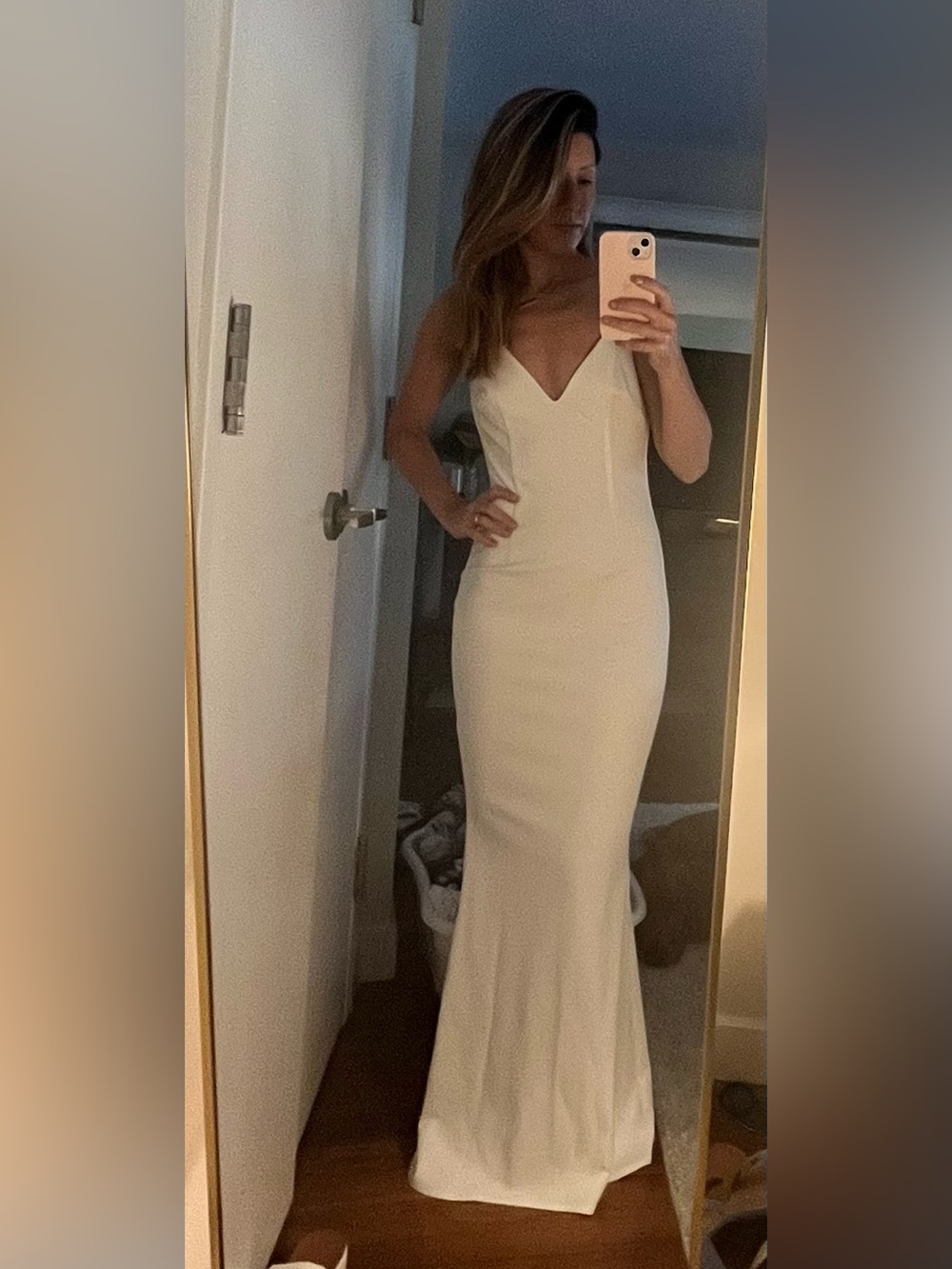 Katie May Bambina Ivory V-Neck backless Gown - Picture 10 of 10